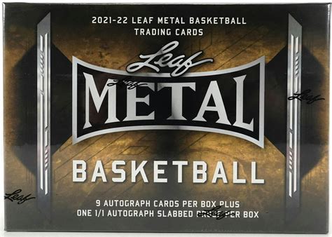 2021-22 leaf metal basketball hobby jumbo box|leaf metal basketball boxes.